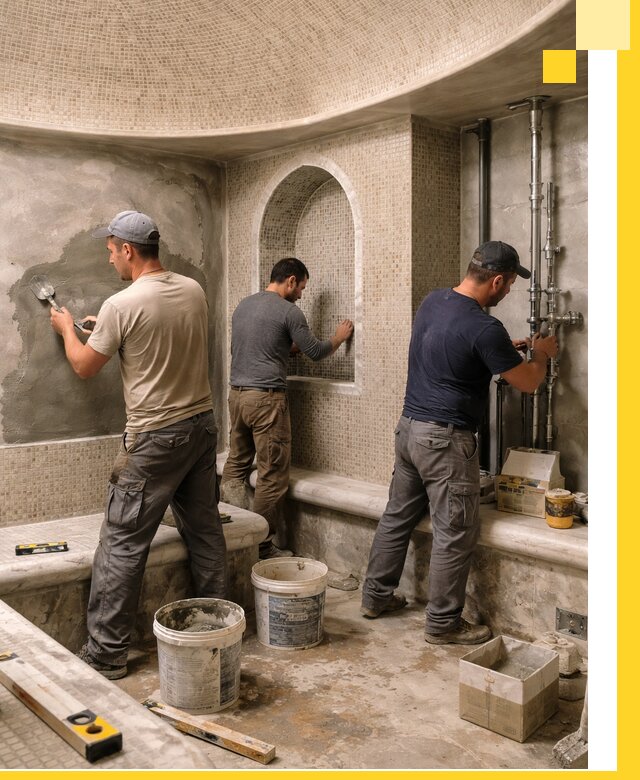 Профессиональный монтаж хамамов под ключ в Нововоронеже с гарантией