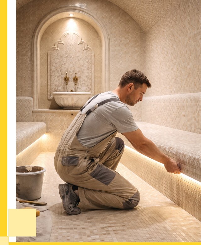 Отделка хамамов под ключ в Нововоронеже от 5566 р. | ЭриданНвв