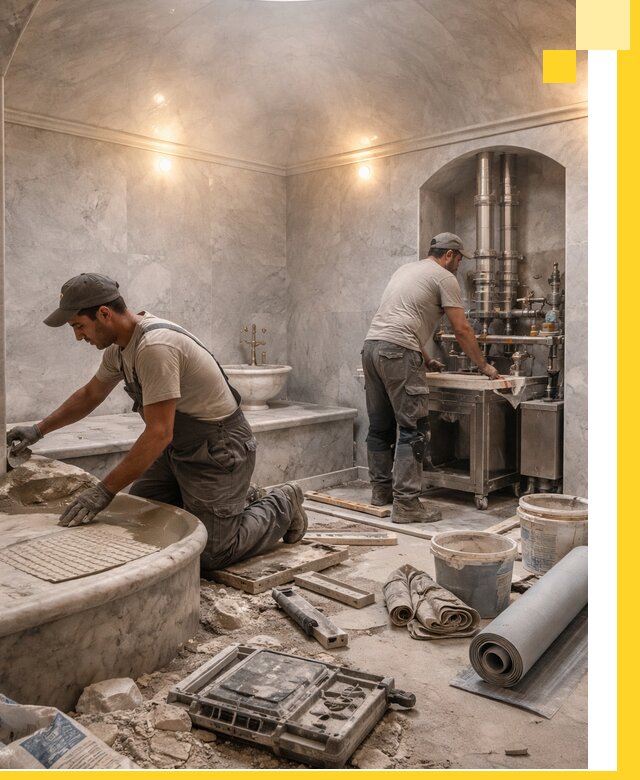 Строительство турецких бань хаммам под ключ в Нововоронеже