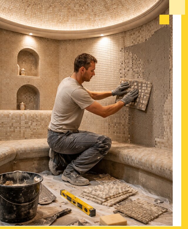 Устройство и монтаж домашнего хамама под ключ в Нововоронеже