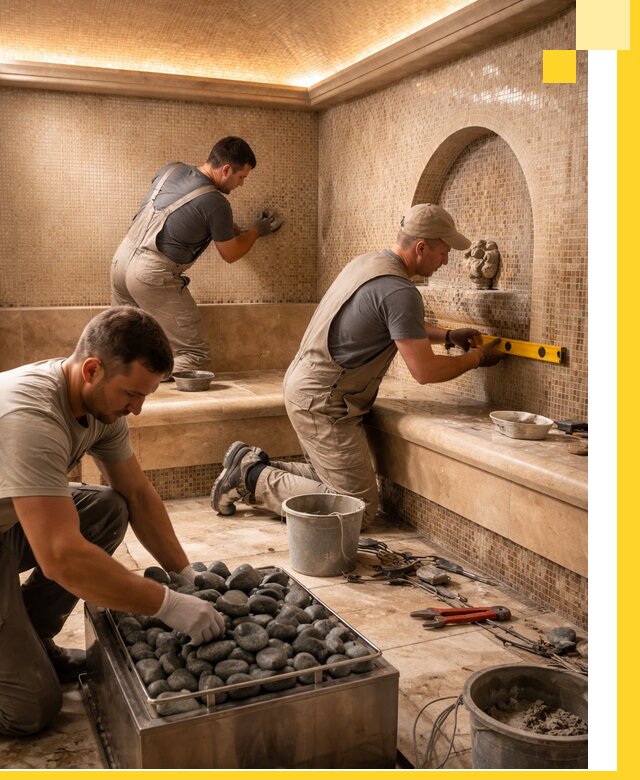 Проектирование и строительство хамама и сауны в Нововоронеже