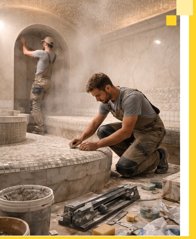 Профессиональный дизайн хамама и SPA под ключ в Нововоронеже