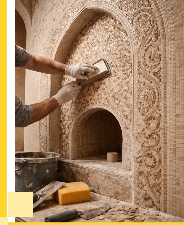 Мозаика для хамама в Нововоронеже под ключ от 5060 р. | ЭриданНвв