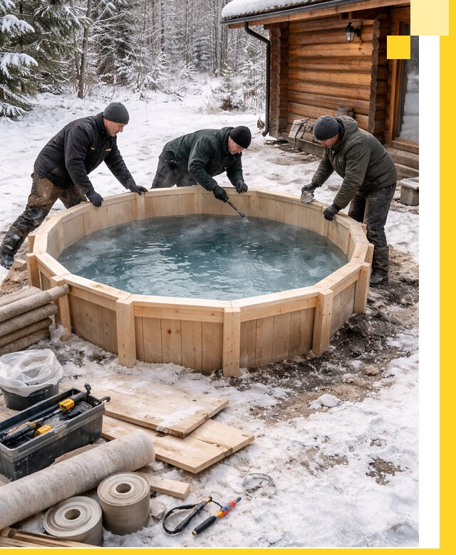 Изготовление и установка ледяных купелей под ключ в Нововоронеже