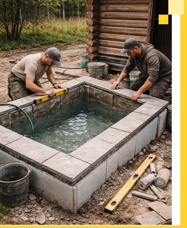 Изготовление и установка холодных купелей под ключ в Нововоронеже