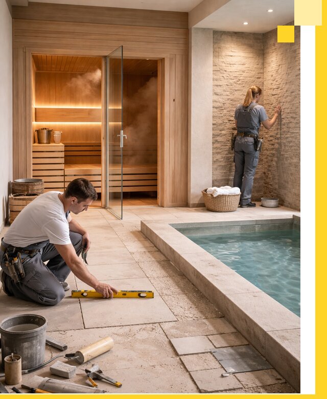 Комплексный дизайн и отделка интерьеров SPA под ключ в Нововоронеже